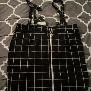 NWT Fashion Nova Suspender Skirt